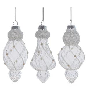 Декор подвесной Фигурная сосулька, L5,5 W5,5 H13 см, 3в.