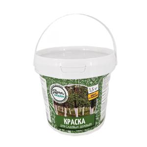Краска, 1,5кг, для садовых деревьев акриловая, Дача Тайм