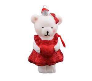 Декор подвесной Мишка с сердцем, L10,8W6,5H5,8см