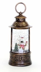 Фонарь новогодний с подсветкой и муз. 11х11х22см DN-64472