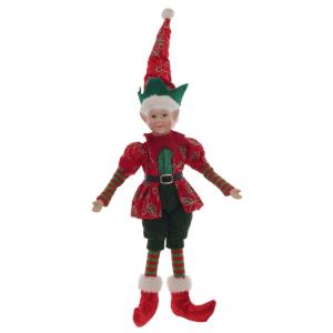 Игрушка набивная Эльф, L12 W7,5 H49 см