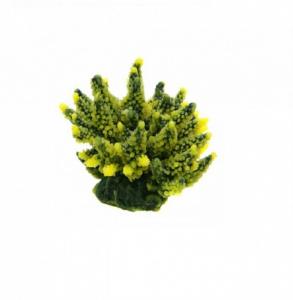 Растение пластик Коралл желто-зеленый 11,5х10х9см