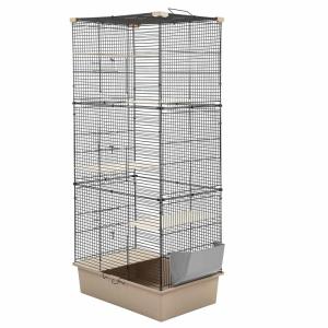 Дарэленд Клетка CRAFT 60 Шиншилла-3, разборная, шаг прута до 14мм; 58х40хh129см, светло-серая