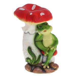 Мухомор с лягушонком L25,5 W19 H36 см (ПОЛИСТОУН)