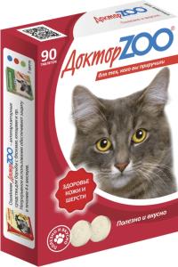 Мультивит. лакомства д/кошек здоровье кожи и шерсти 90таб