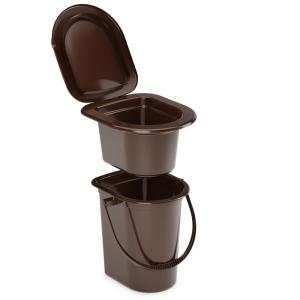 Ведро-туалет 17л пластик со съемным горшком/5