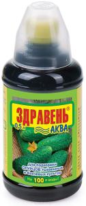 ЖКУ д-огурцов 0,5л Здравень Аква с мерн.стакан. 1-12 ВХ 