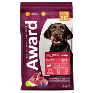 Сухой корм AWARD для щенков от 1 месяца, беременных и кормящих сук всех пород с ягненком и индейкой 