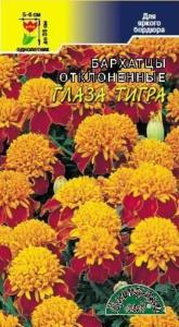 Бархатцы откл.Глаза тигра,(низкор., махр.) Цвет.Сад