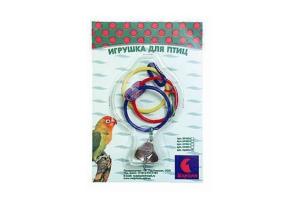 Игрушка д/птиц Подвеска 3 кольца с колокольчиком (блистер) 1/1