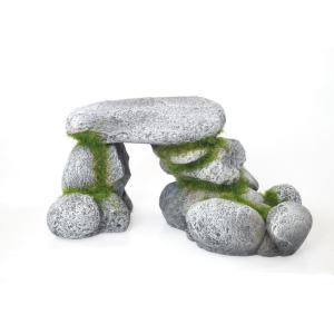 Декорация д-аквариума 15х9х11см Каменистый грот со мхом ROSEWOOD