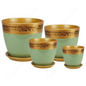 Бутон ВАЛЕНСИЯ к-т из 4-х малахит