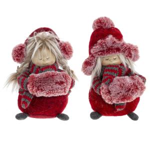 Фигурка декоративная Девочка, L12 W14 H23 см, 2в.