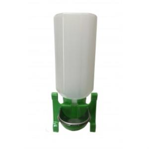 Поилка универ. чашечная с бутылкой 2л для клетки с металл.носиком-15шт Поилка универ. чашечная с бутылкой 2л для клетки с металл.носиком-15шт