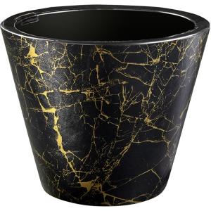 Кашпо со вставкой Декор 3л  Мрамор черный-16