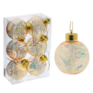 Шары набор (уп.6шт) L8 W8 H10 см