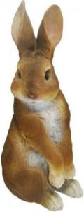 Заяц полевой №2 (коричневый) L17,5 W14,5 H37,5 см