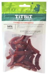 Гуляш из говядины для собак Золотая коллекция 65 г