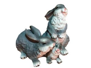 Зайцы семейка L27 W23 H24 см