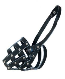 Намордник кожа сетка №0 (кокер)-НК-0