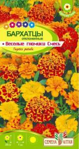 Бархатцы откл. Веселые гномики 0,2г смесь 30см (Сем Алт) Ваш яркий балкон