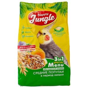 HJ Корм для средних попугаев при линьке 500 г