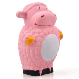 Игрушка латекс Овечка 12х7см с пищалкой арт.10922-8799 1-1-ЧД