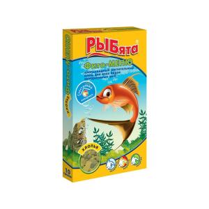 Корм д/рыб Рыбята Фито-Меню хлопья кор 10г 5/200/Зоомир