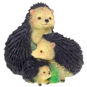 Фигура садовая Три ежика L24W20H21 см (ПОЛИСТОУН)