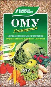 Универсальное удобрение ОМУ  3кг (N-7%:P-7%:K-8%) 5-10-300 БХЗ