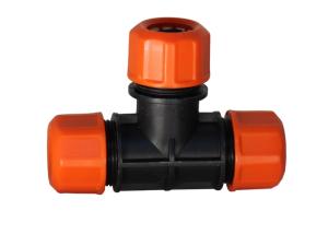 Тройник Т-образный с цанговым зажимом 1-2