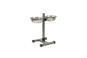 Миски металл д-животн 2х0,5л d16 на подставке напол.ЧИП- Дарэлл