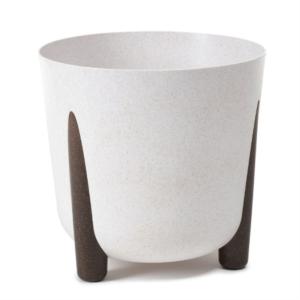 Фрида кашпо на ножках 8,1л d26 h23см белый мрамор FRIDA -Польша