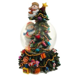 Фигурка декоративная в стекл. шаре Елка, D 9 см, L12,5 W12,5 H18,5 см