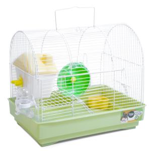 Клетка YDB231 для мелких животных, эмаль, оливковая, 330х230х285мм