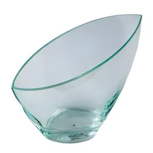 Ваза Тигрис, стекло, прозрачная, высота h=15см, диаметр d=22см, объём v=0,07л