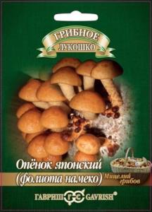 Мицелий Опенок японский Фолиото намеко на древесной палочке 12 шт (Гавриш)