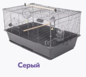 Клетка д-грызунов РИО-1 78*48*41см разборн.(домик,миска,колесо) 1-1