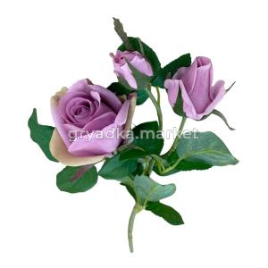 Искусственные цветы Роза из силикона, H53 см 1614