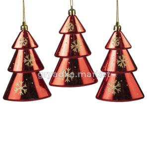 Шары набор Елочки (уп.12шт) 