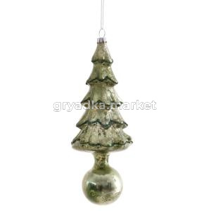 Декор подвесной Елка, L6,5 W6,5 H19 см