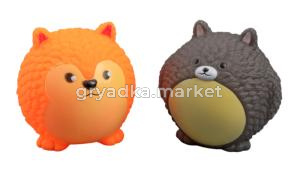 Игрушка-пищалка WOGY д/собак Зверята d=8см, микс арт.2025-2175 Код276187