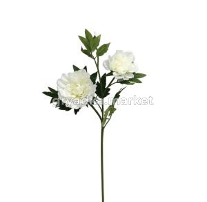 Искусственные цветы Пион из силикона белый H68 см