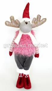 Игрушка набивная Олень L20 W17 H65 см Т-С