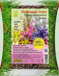 Смесь Травы-Медоносы 0,4кг (горчица,эспарцет,кориандр,фацелия) (Аэлита) 1-50