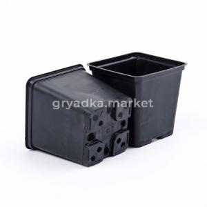 Горшок для рассады V-0,55л. 9х9х10 квадр-литой-5 АмТ