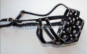 Намордник кожа сетка №2 (боксер)-НК-2