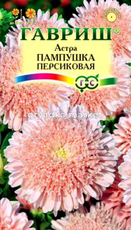 Астра Пампушка персиковая 0,3г Гавриш