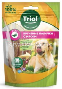 Лакомство для собак «Крученые палочки с мясом утки», 70г