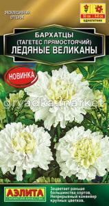 Бархатцы пр. Ледяные великаны 7шт Одн 50см (Аэлита) 